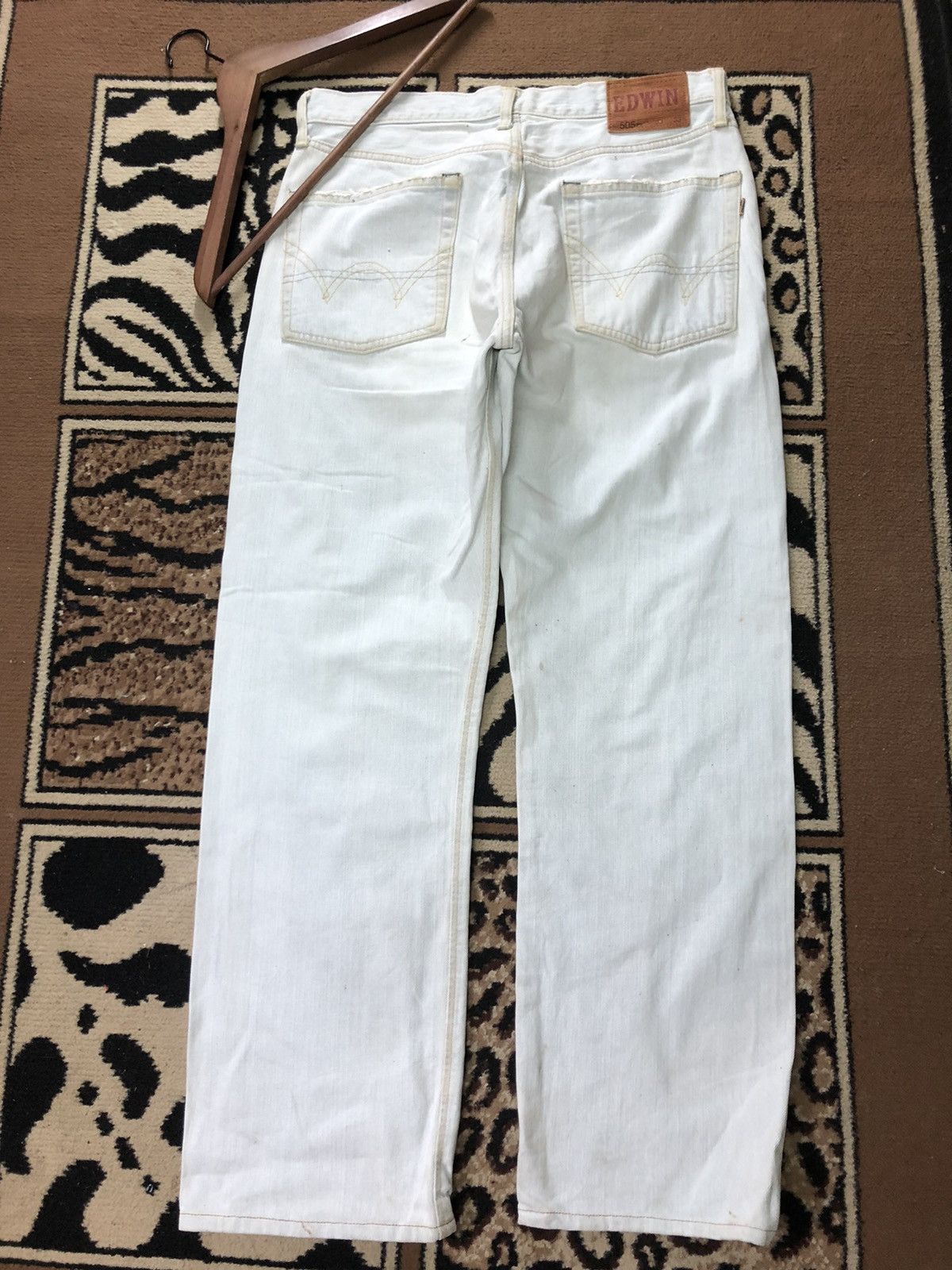 Edwin × Vintage VINTAGE SELVEDGE EDWIN505zx DISTRESED LIGHT BLUE WASH DENIM Size US 31 - 10 Thumbnail