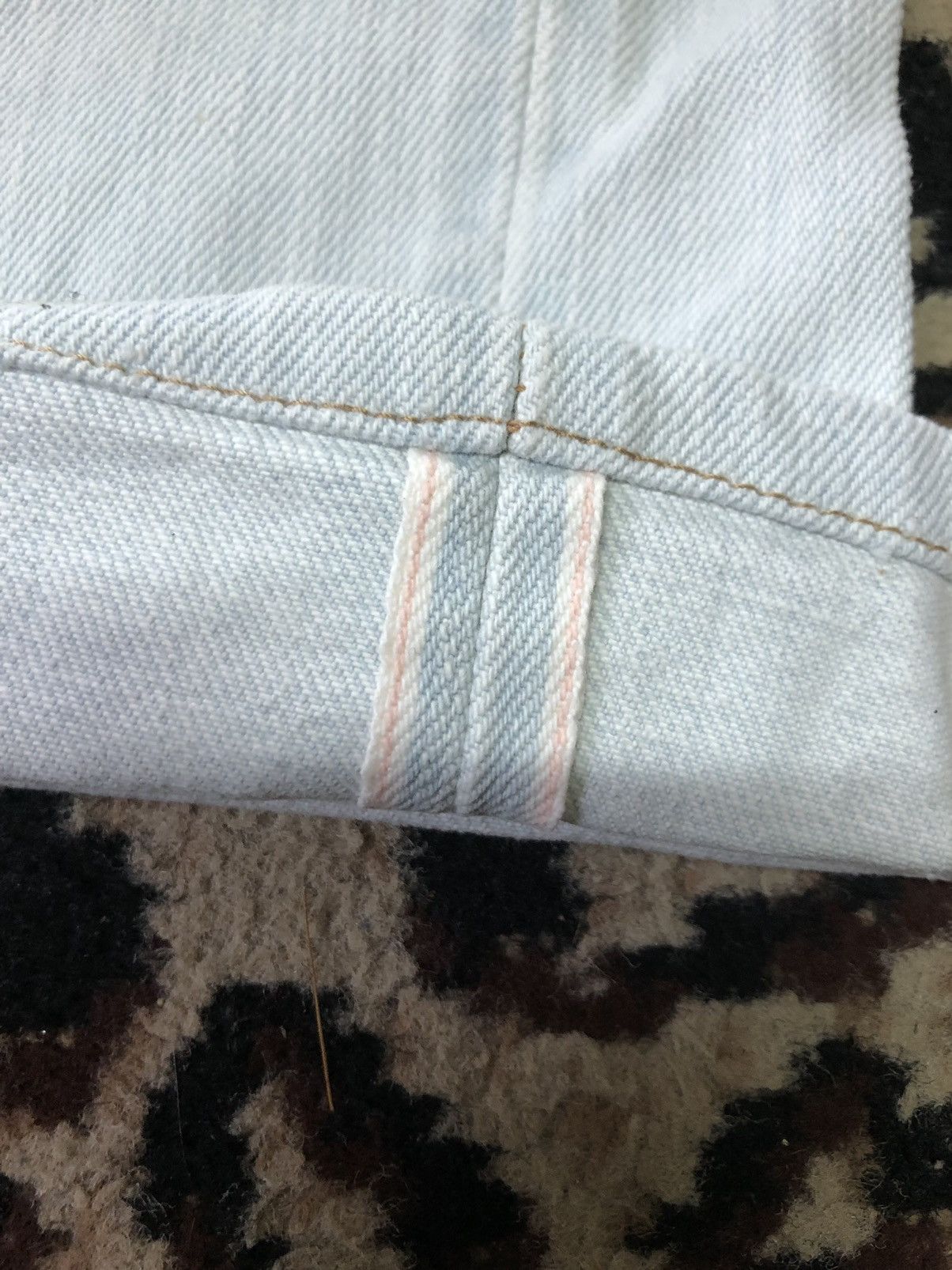 Edwin × Vintage VINTAGE SELVEDGE EDWIN505zx DISTRESED LIGHT BLUE WASH DENIM Size US 31 - 4 Thumbnail