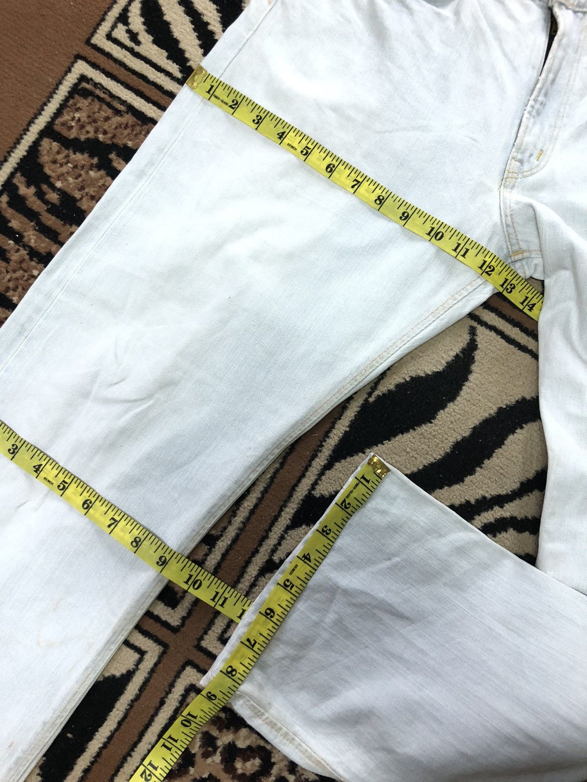 Edwin × Vintage VINTAGE SELVEDGE EDWIN505zx DISTRESED LIGHT BLUE WASH DENIM Size US 31 - 18 Thumbnail