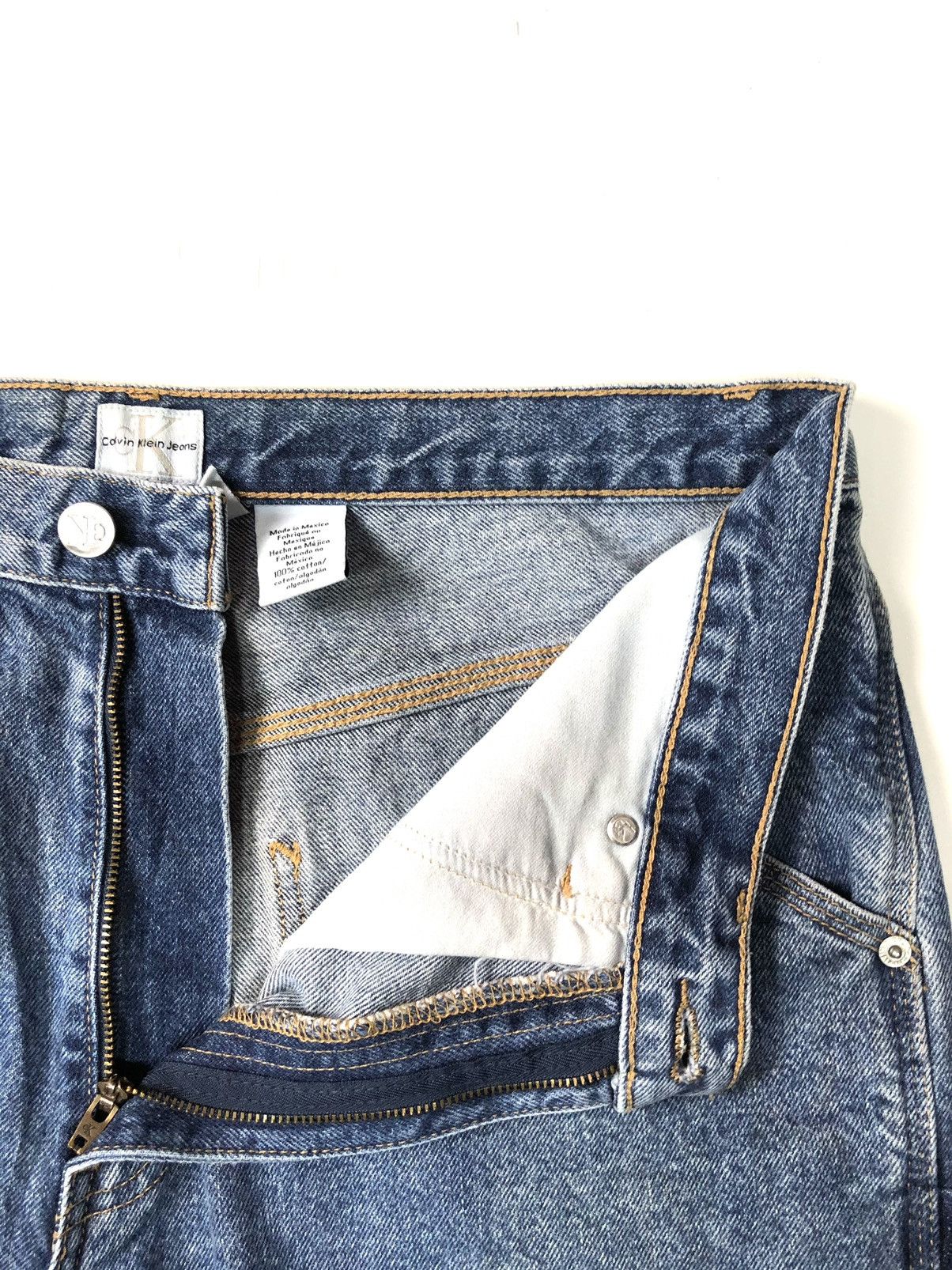 Calvin Klein × Vintage VINTAGE 90s CALVIN KLEIN WORKWEAR CARPENTER DENIM Size US 32 / EU 48 - 13 Thumbnail