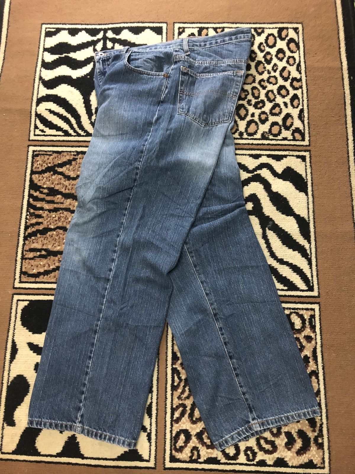Guess × Vintage VINTAGE 90s GUESS BLUE WASH DENIM Size US 33 - 12 Thumbnail