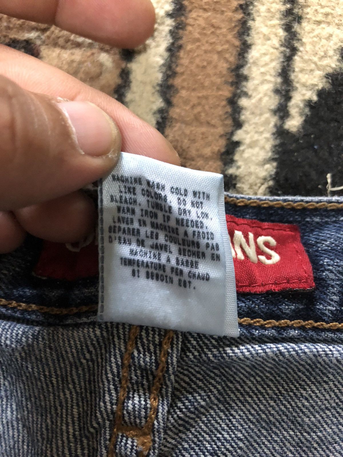 Guess × Vintage VINTAGE 90s GUESS BLUE WASH DENIM Size US 33 - 11 Thumbnail