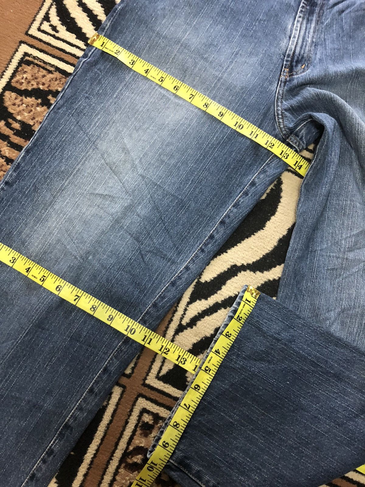 Guess × Vintage VINTAGE 90s GUESS BLUE WASH DENIM Size US 33 - 16 Thumbnail