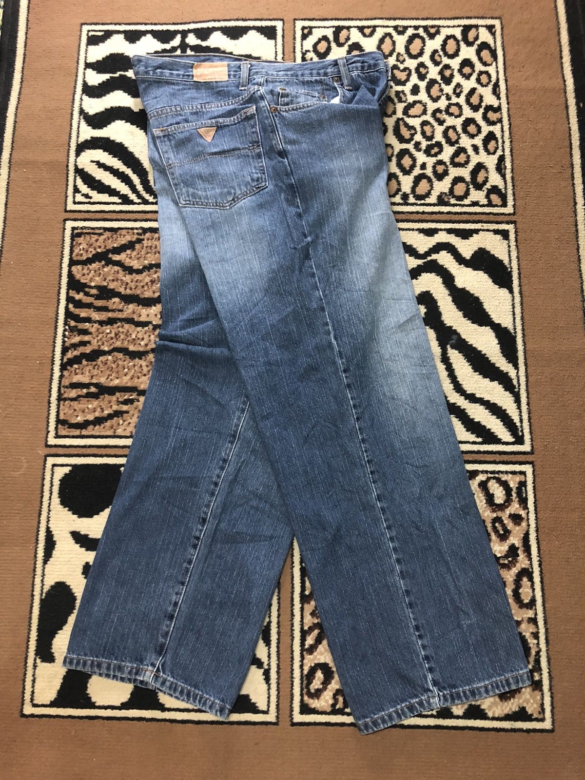 Guess × Vintage VINTAGE 90s GUESS BLUE WASH DENIM Size US 33 - 13 Thumbnail