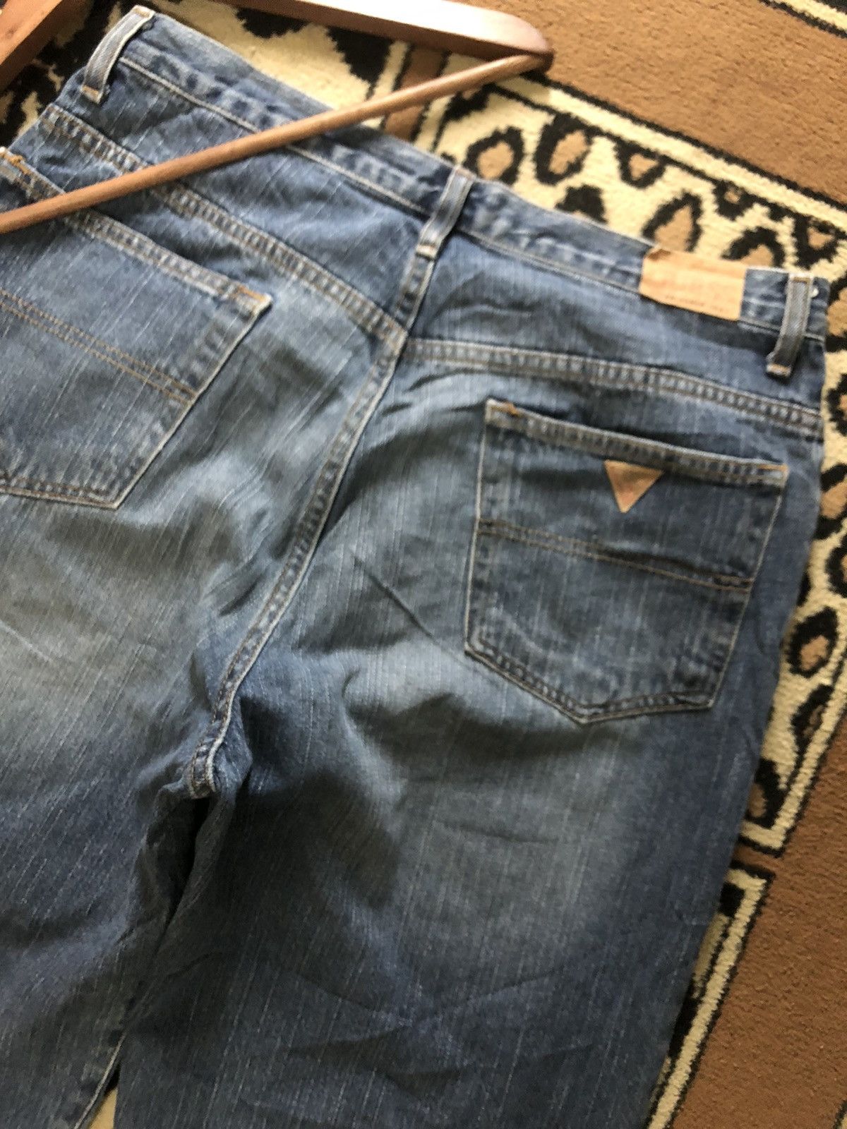 Guess × Vintage VINTAGE 90s GUESS BLUE WASH DENIM Size US 33 - 4 Thumbnail