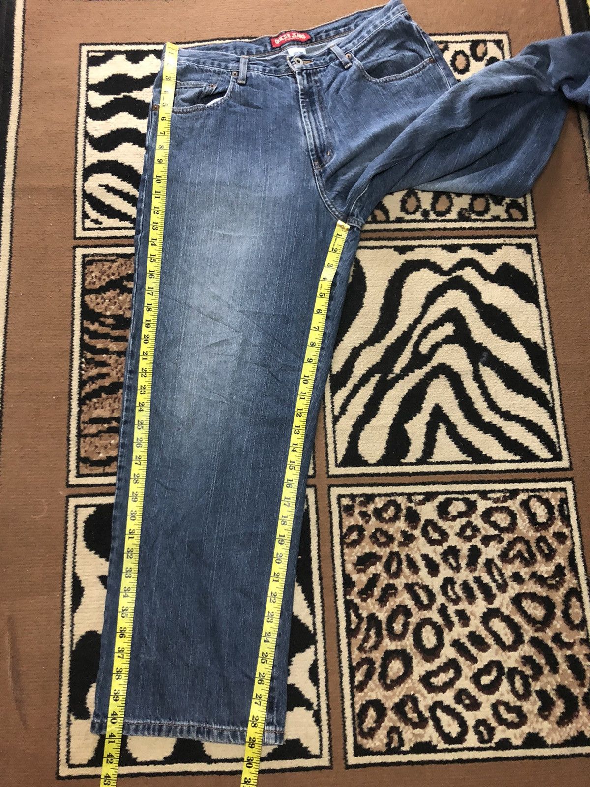 Guess × Vintage VINTAGE 90s GUESS BLUE WASH DENIM Size US 33 - 15 Thumbnail