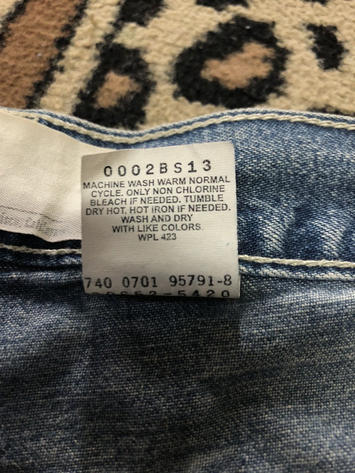 Levi's × Vintage VINTAGE 90s LEVIS WORKWEAR BLUE WASH DENIM Size US 32 / EU 48 - 13 Thumbnail