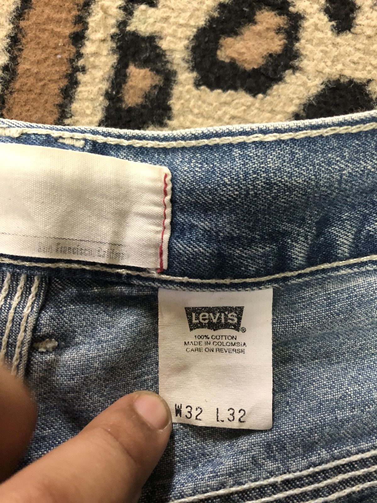Levi's × Vintage VINTAGE 90s LEVIS WORKWEAR BLUE WASH DENIM Size US 32 / EU 48 - 12 Thumbnail