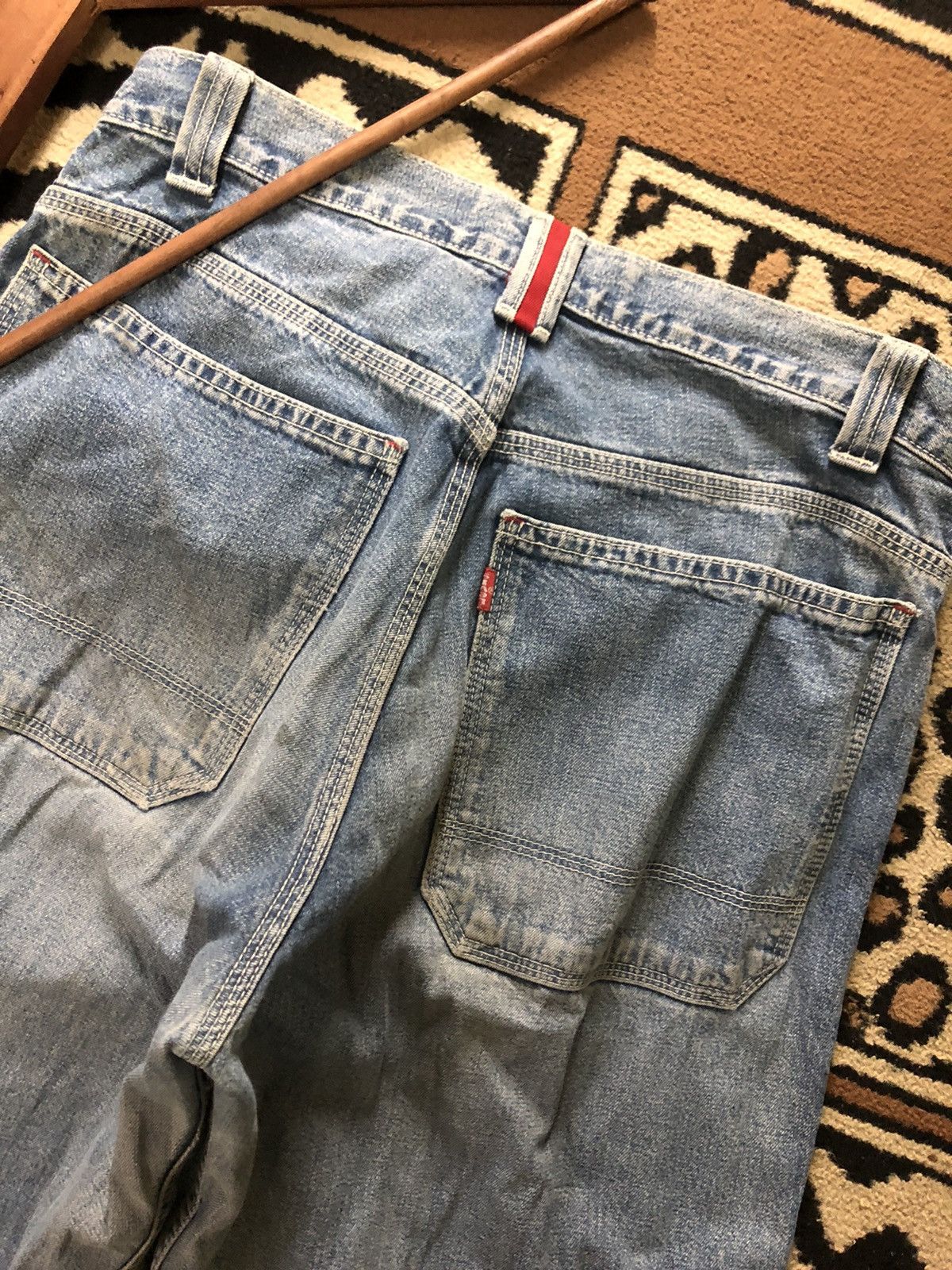 Levi's × Vintage VINTAGE 90s LEVIS WORKWEAR BLUE WASH DENIM Size US 32 / EU 48 - 2 Thumbnail