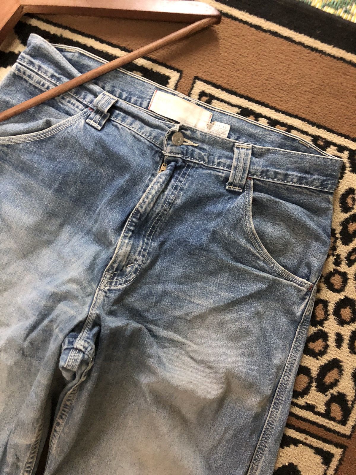 Levi's × Vintage VINTAGE 90s LEVIS WORKWEAR BLUE WASH DENIM Size US 32 / EU 48 - 8 Thumbnail