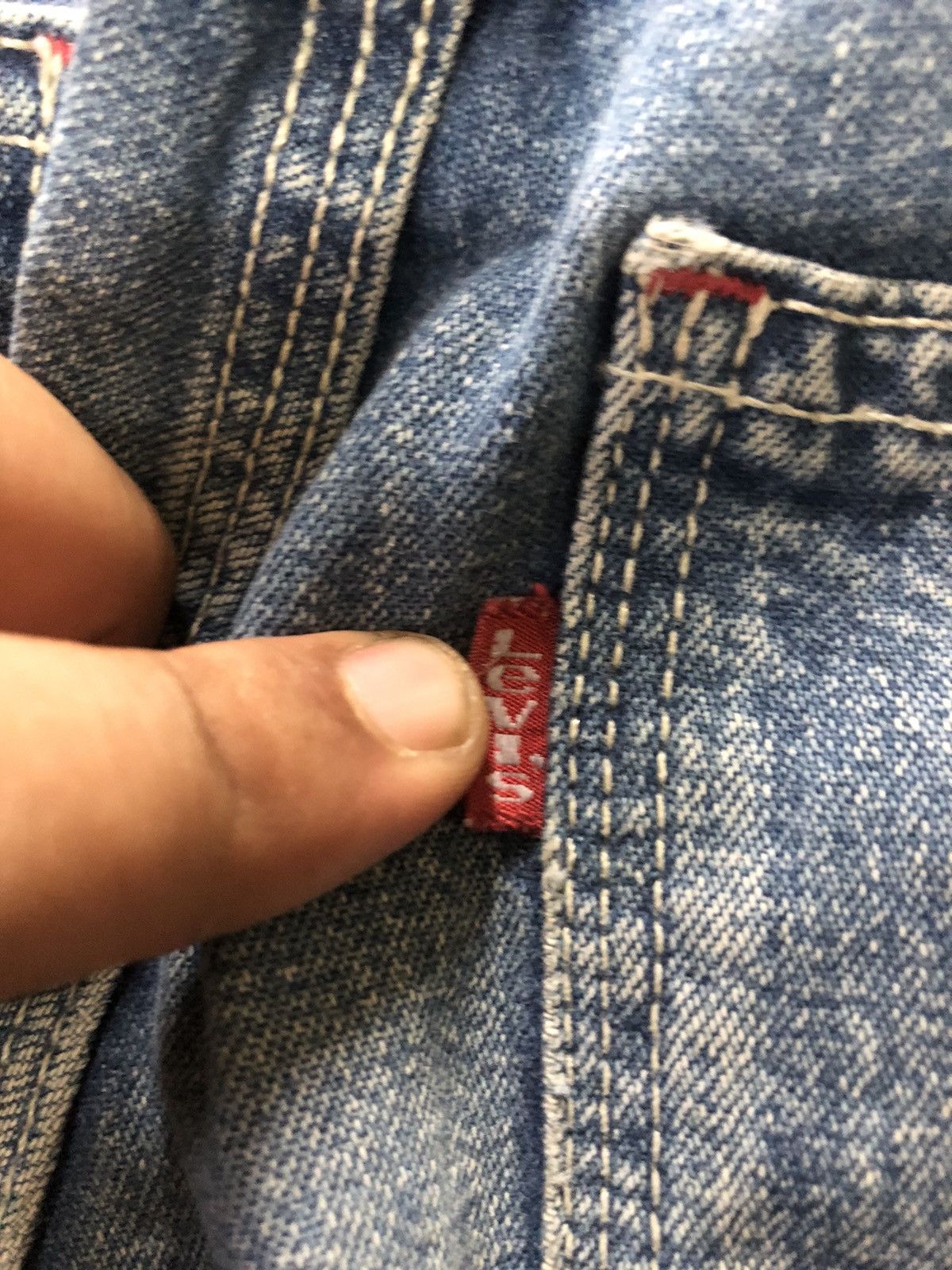 Levi's × Vintage VINTAGE 90s LEVIS WORKWEAR BLUE WASH DENIM Size US 32 / EU 48 - 3 Thumbnail