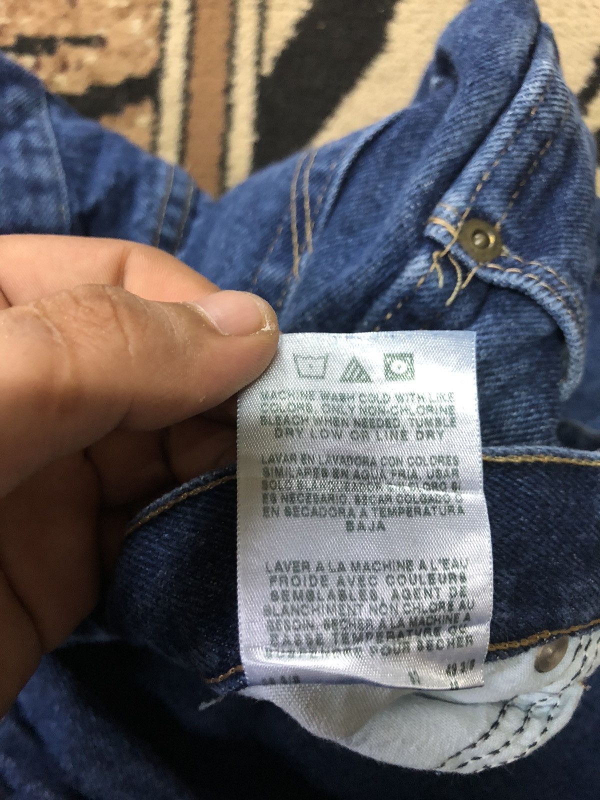 Vintage × Wrangler VINTAGE WRANGLER RUGGED WEAR BLUE DENIM Size US 36 / EU 52 - 12 Thumbnail