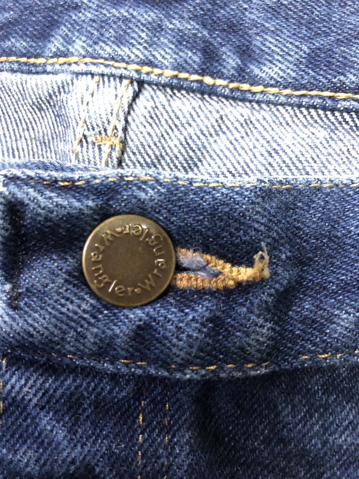 Vintage × Wrangler VINTAGE WRANGLER RUGGED WEAR BLUE DENIM Size US 36 / EU 52 - 9 Thumbnail