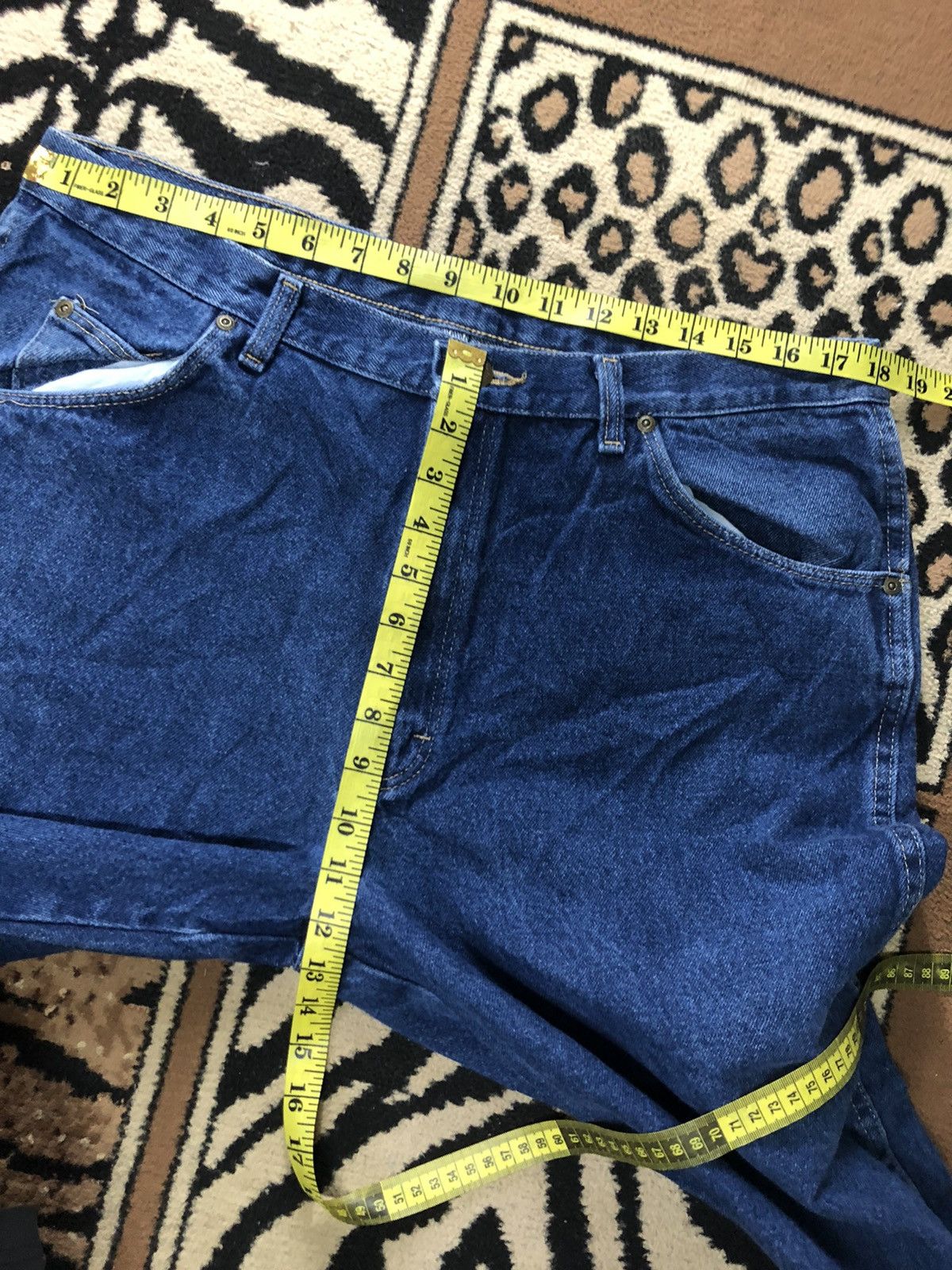 Vintage × Wrangler VINTAGE WRANGLER RUGGED WEAR BLUE DENIM Size US 36 / EU 52 - 13 Thumbnail