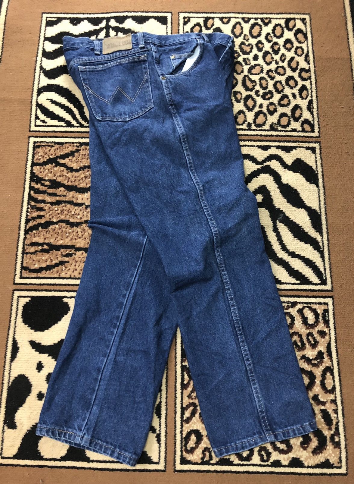 Vintage × Wrangler VINTAGE WRANGLER RUGGED WEAR BLUE DENIM Size US 36 / EU 52 - 1 Thumbnail