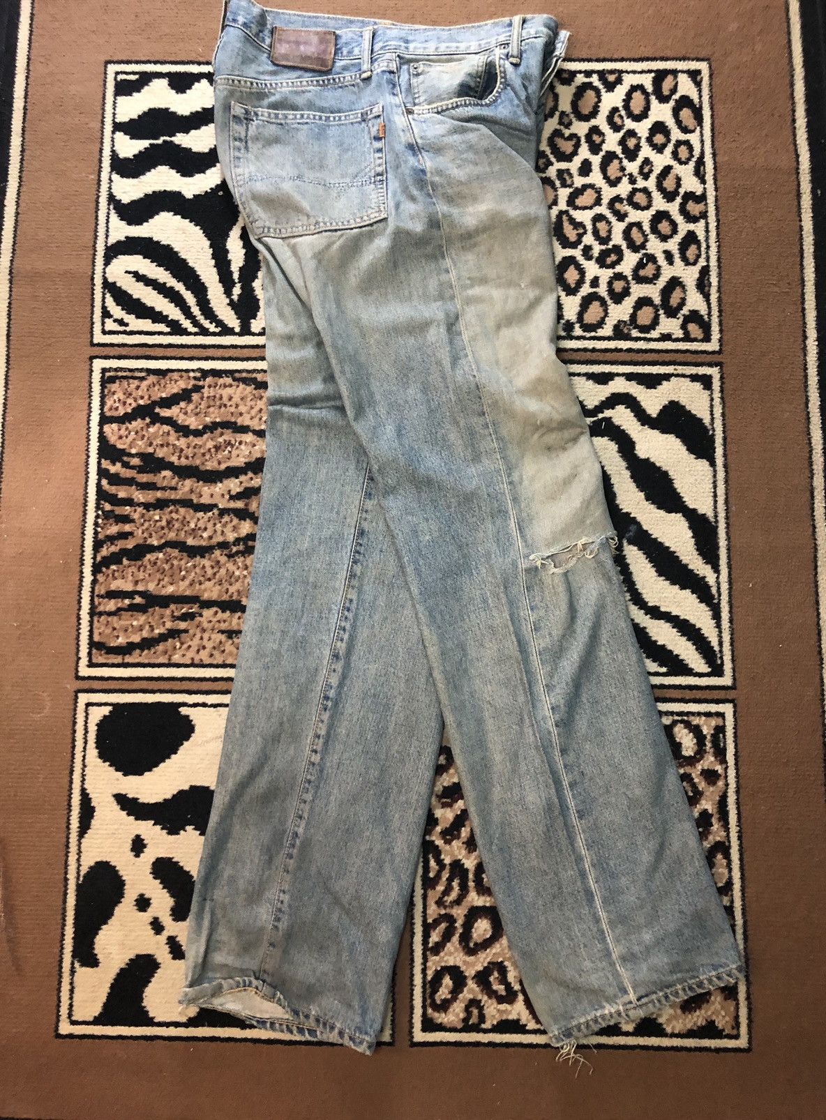 Edwin × Vintage VINTAGE SELVEDGE EDWIN 505x DISTRESSED DENIM Size US 32 / EU 48 - 14 Thumbnail