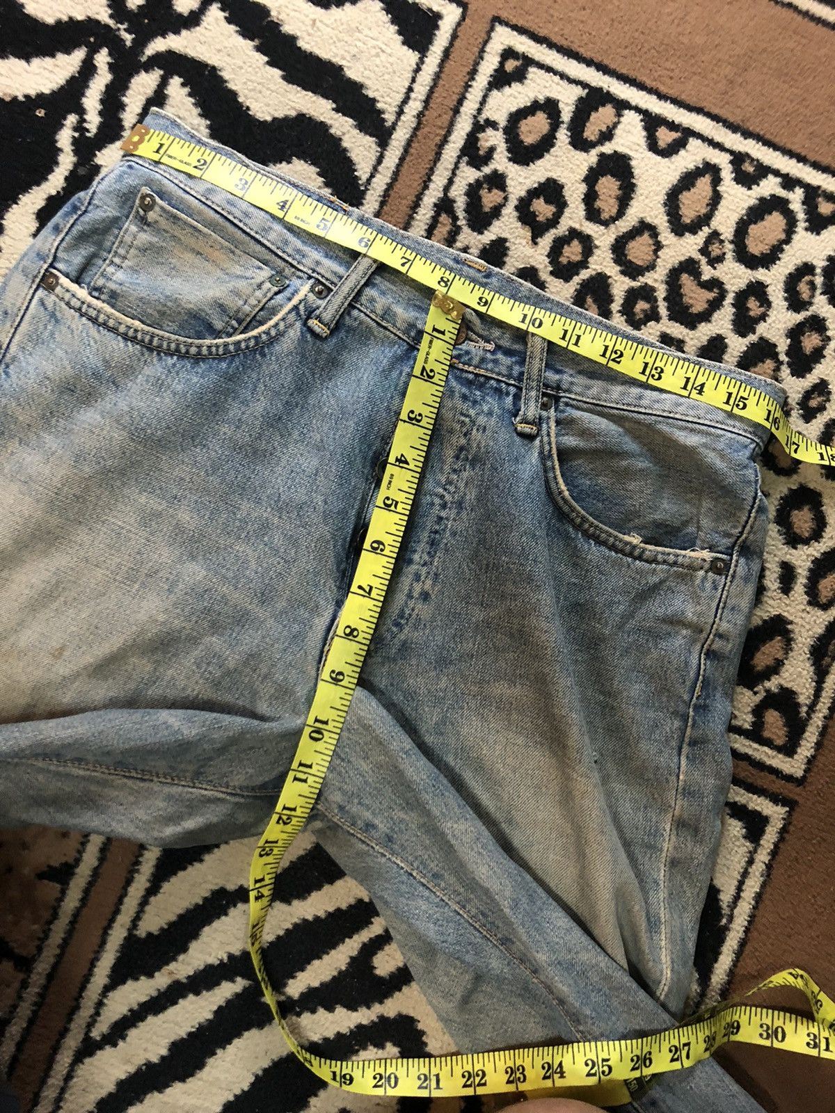 Edwin × Vintage VINTAGE SELVEDGE EDWIN 505x DISTRESSED DENIM Size US 32 / EU 48 - 15 Thumbnail