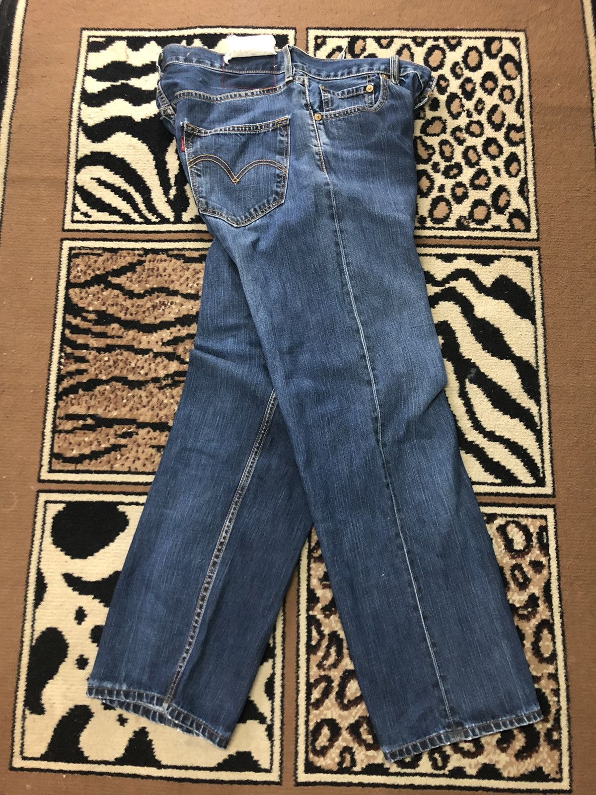 Levi's × Vintage VINTAGE 90s LEVIS BLUE WASH DENIM Size US 33 - 11 Thumbnail