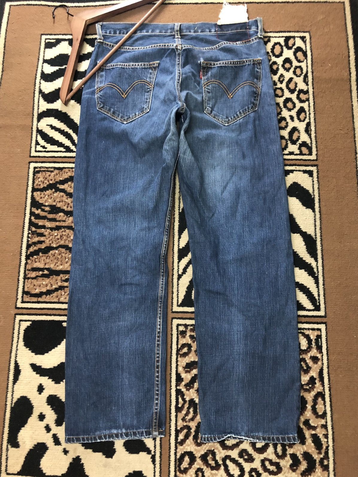Levi's × Vintage VINTAGE 90s LEVIS BLUE WASH DENIM Size US 33 - 6 Thumbnail