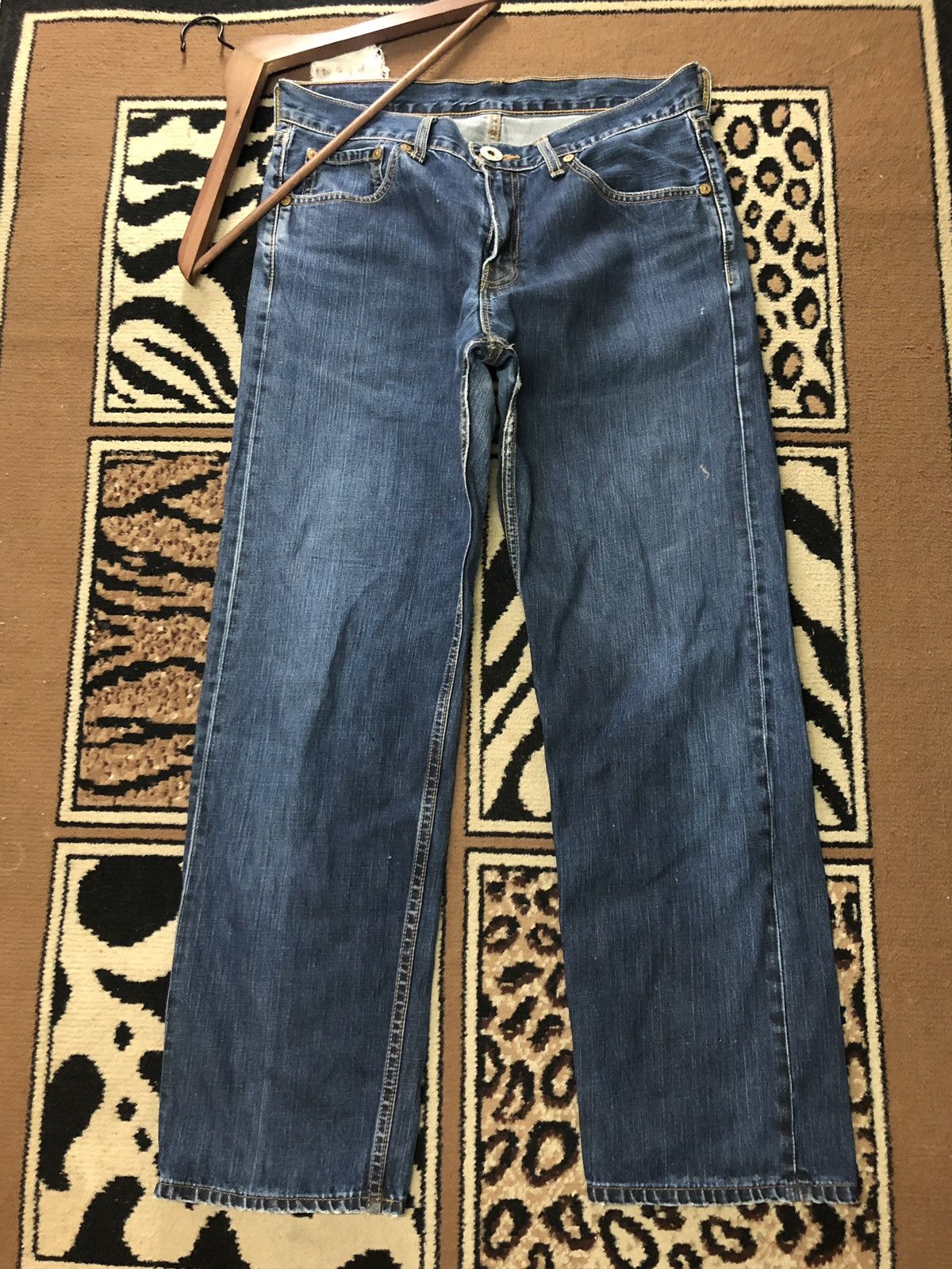 Levi's × Vintage VINTAGE 90s LEVIS BLUE WASH DENIM Size US 33 - 2 Thumbnail