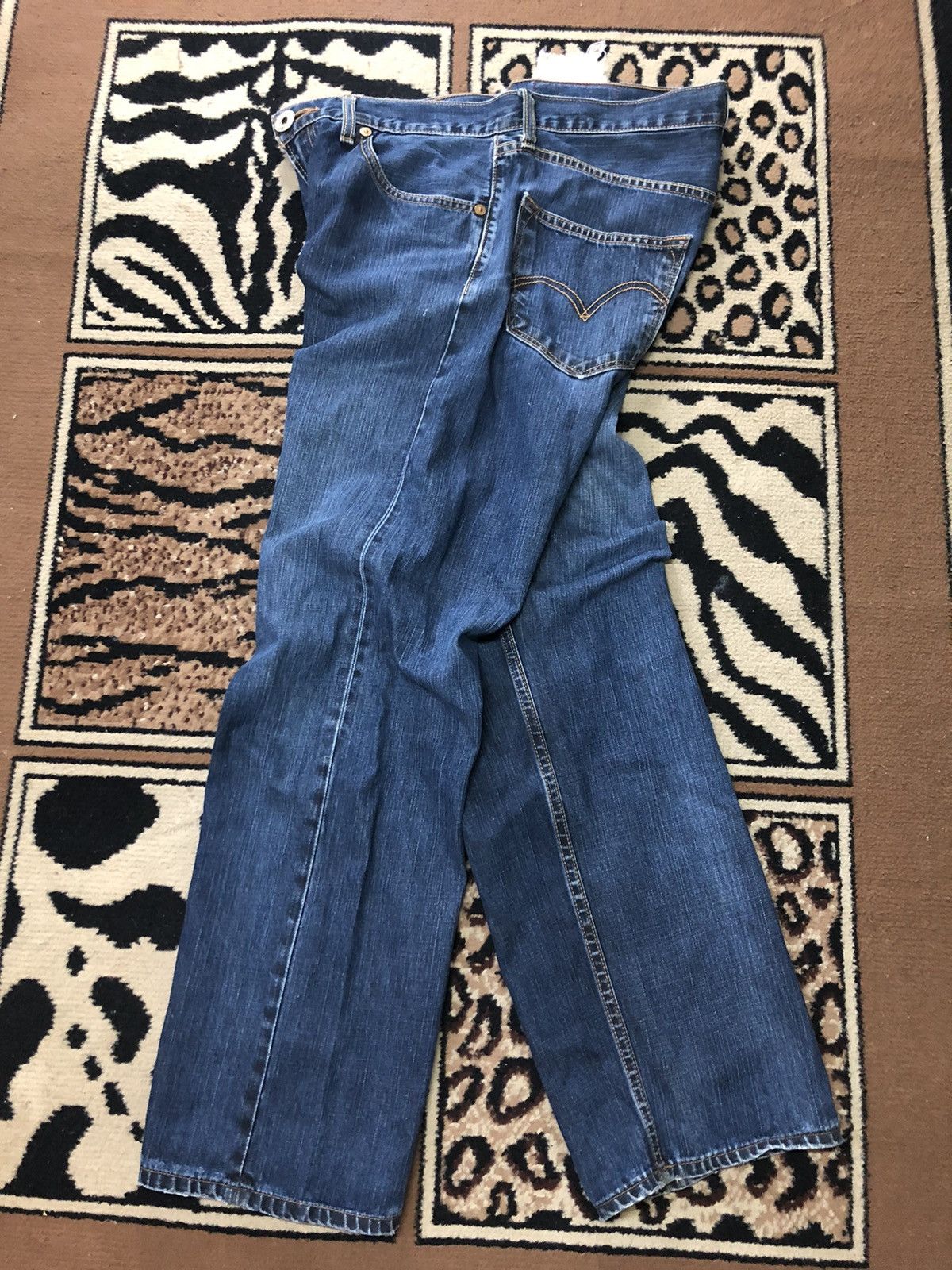 Levi's × Vintage VINTAGE 90s LEVIS BLUE WASH DENIM Size US 33 - 10 Thumbnail