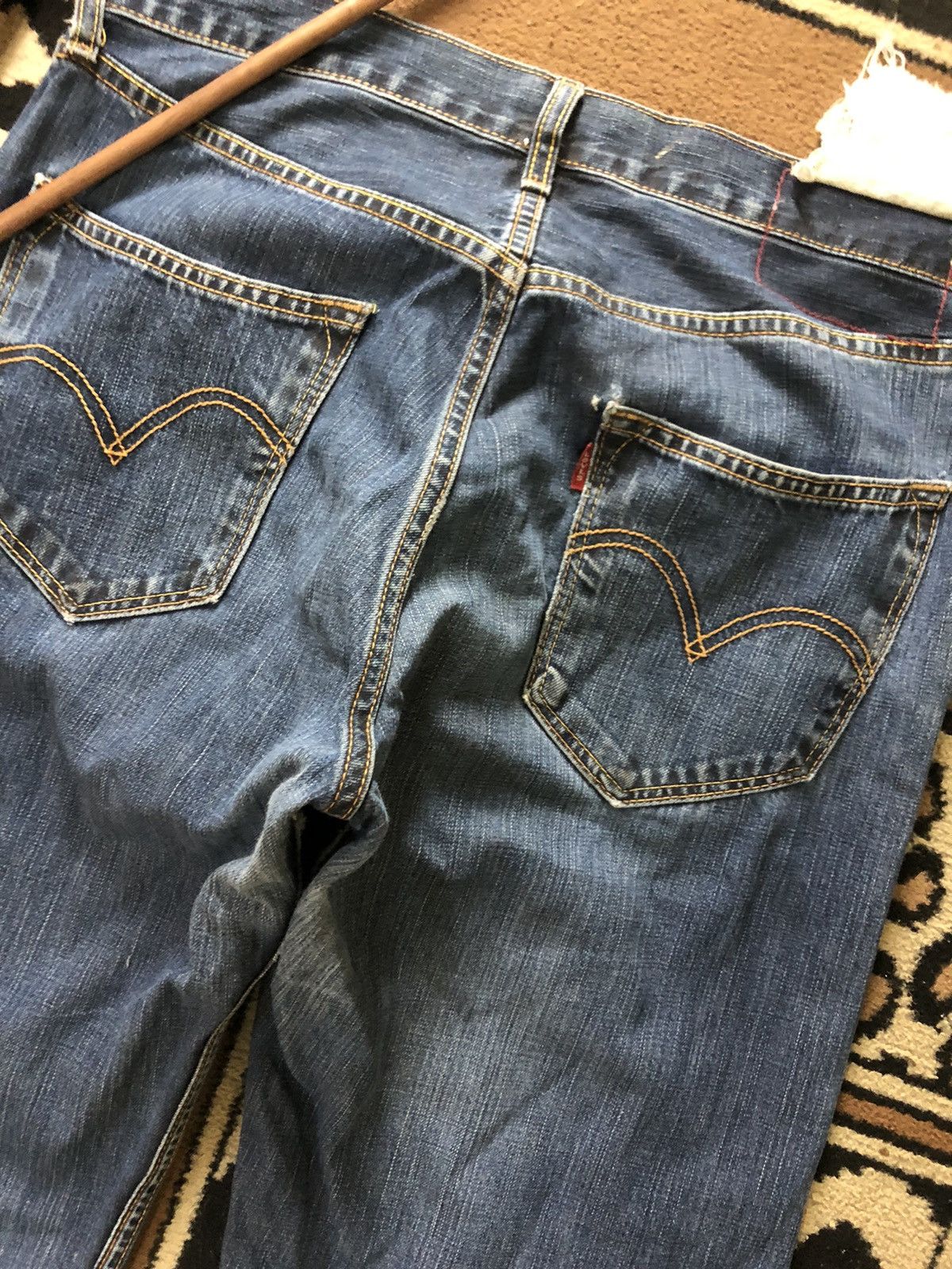 Levi's × Vintage VINTAGE 90s LEVIS BLUE WASH DENIM Size US 33 - 7 Thumbnail