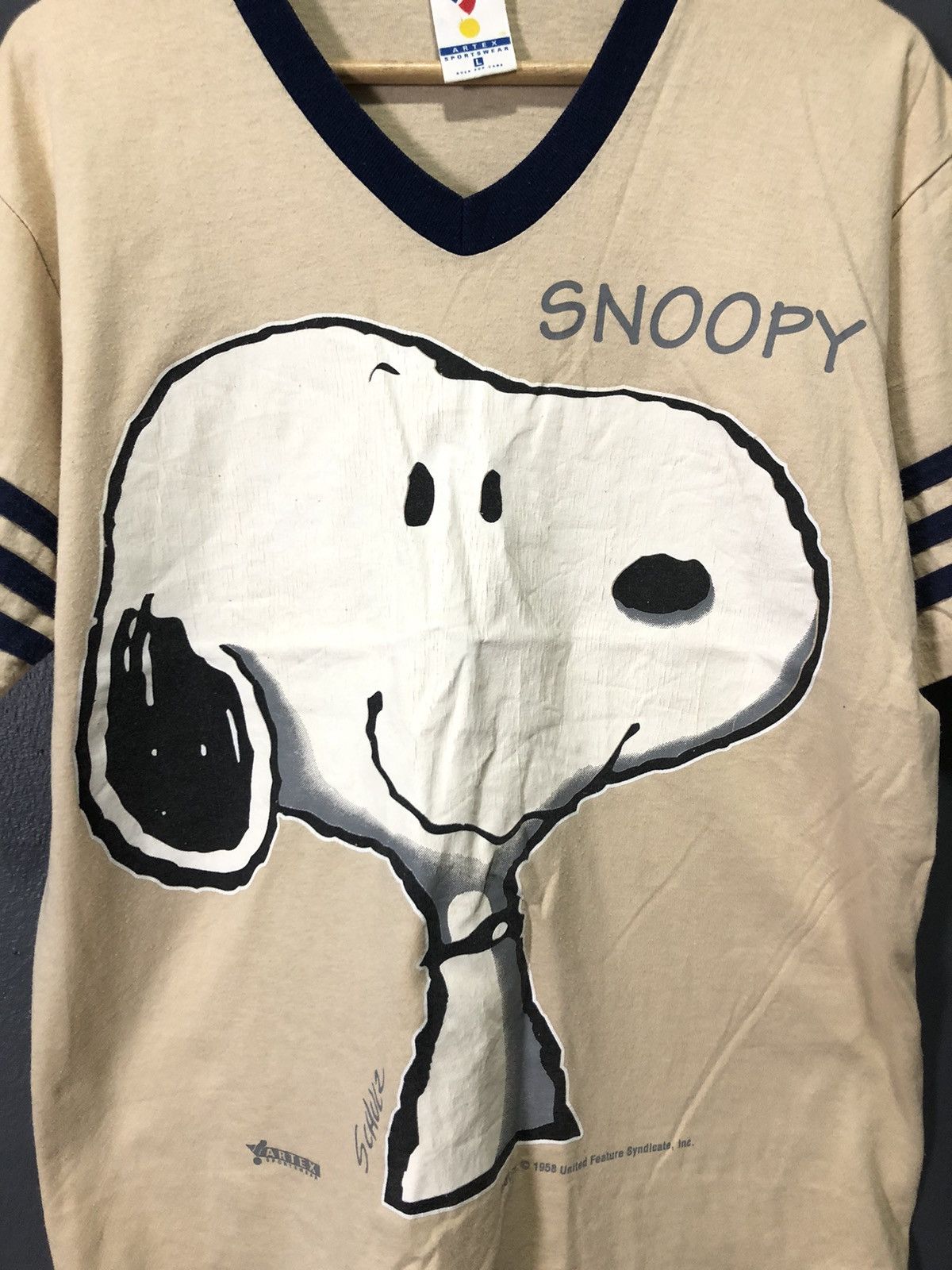 Peanuts × Vintage VINTAGE ‘90 SNOOPY BIG PRINT MADE IN USA 🇺🇸 Size US M / EU 48-50 / 2 - 2 Thumbnail