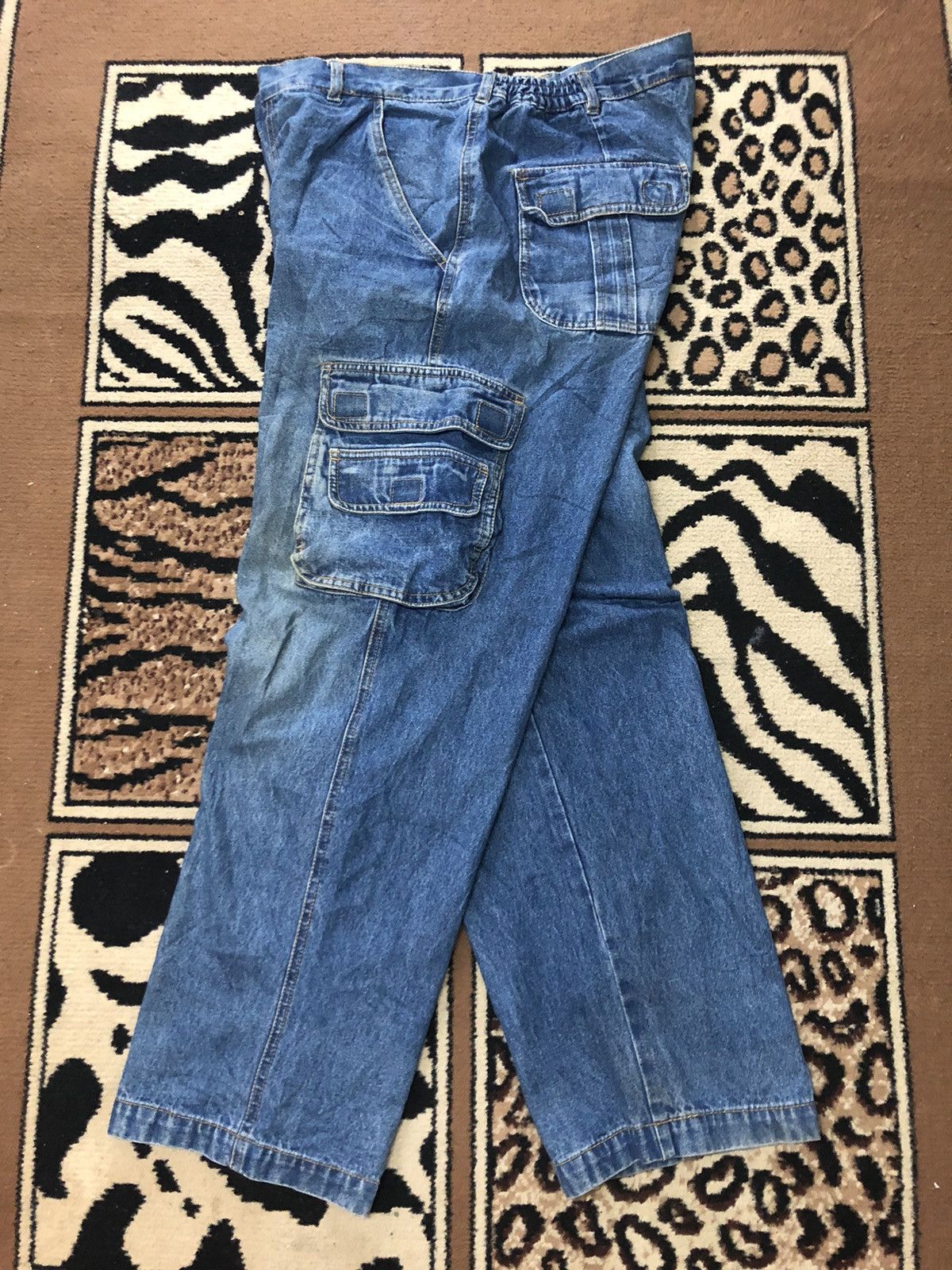 Haband × Vintage VINTAGE HABAND TRAVELER CARGO MULTI POCKET DENIM Size US 33 - 1 Thumbnail