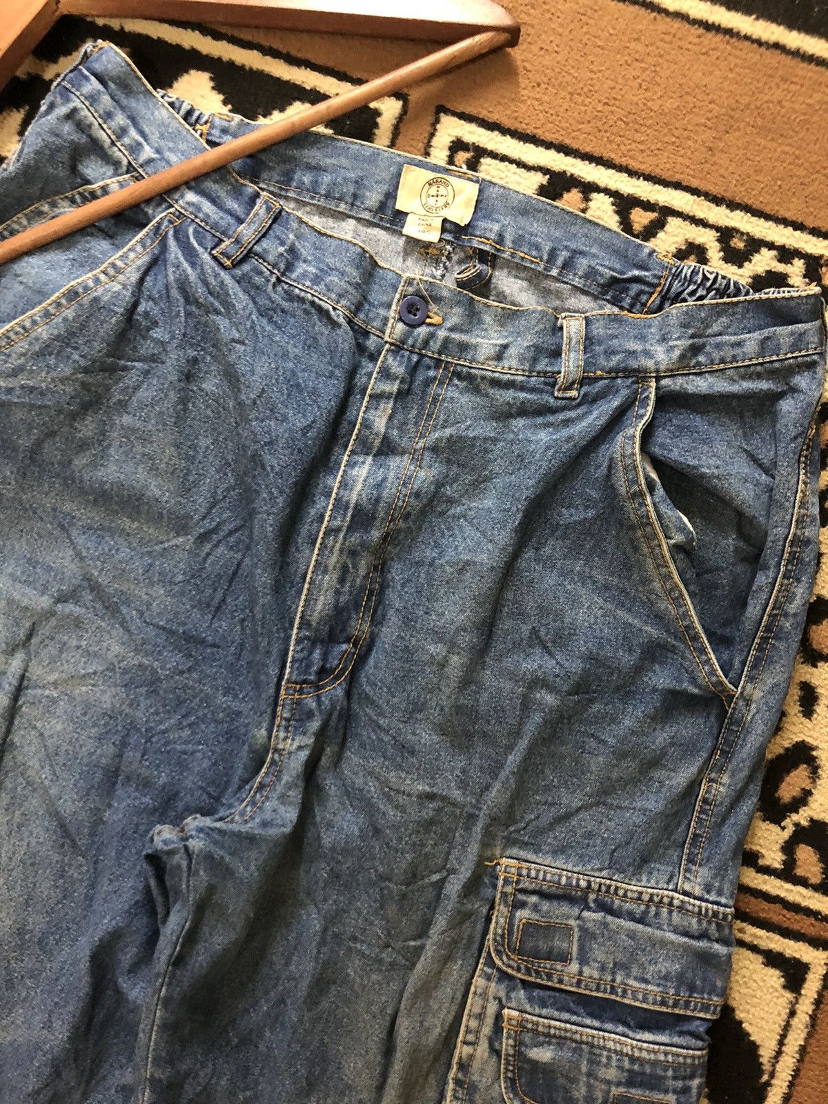 Haband × Vintage VINTAGE HABAND TRAVELER CARGO MULTI POCKET DENIM Size US 33 - 3 Thumbnail
