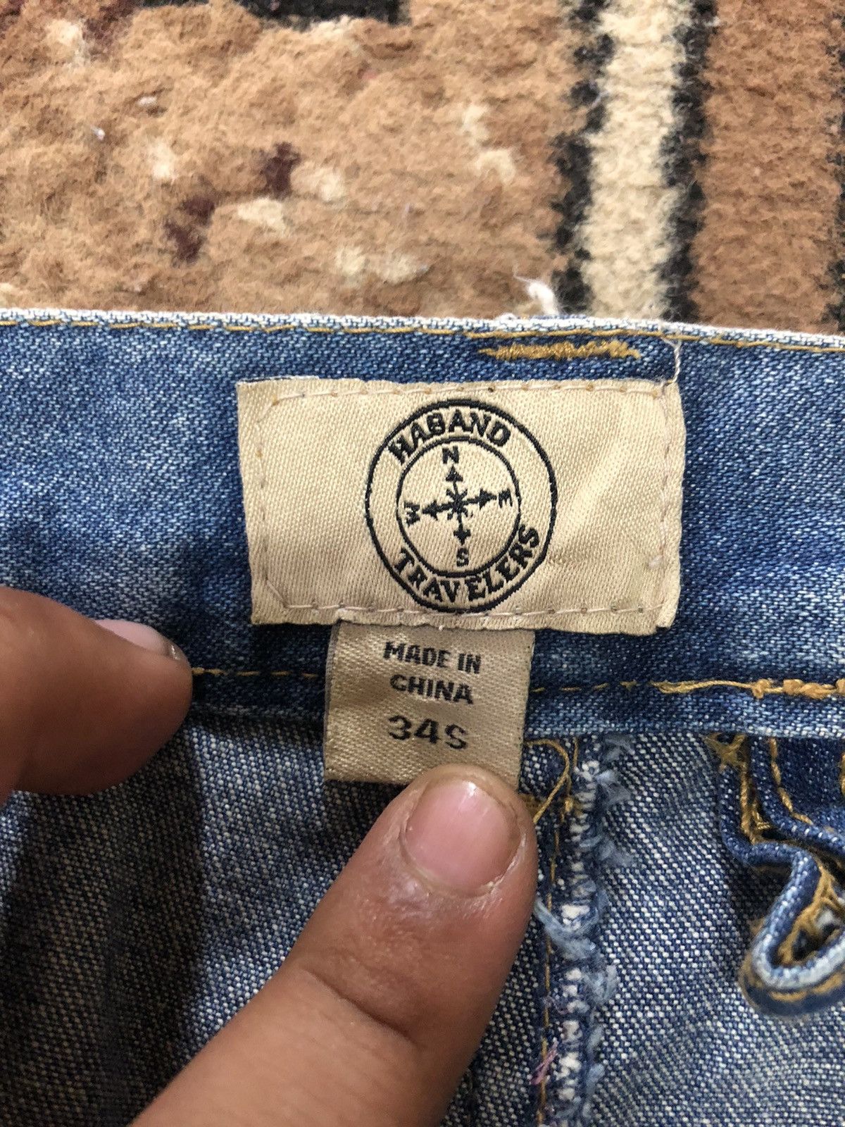 Haband × Vintage VINTAGE HABAND TRAVELER CARGO MULTI POCKET DENIM Size US 33 - 5 Thumbnail
