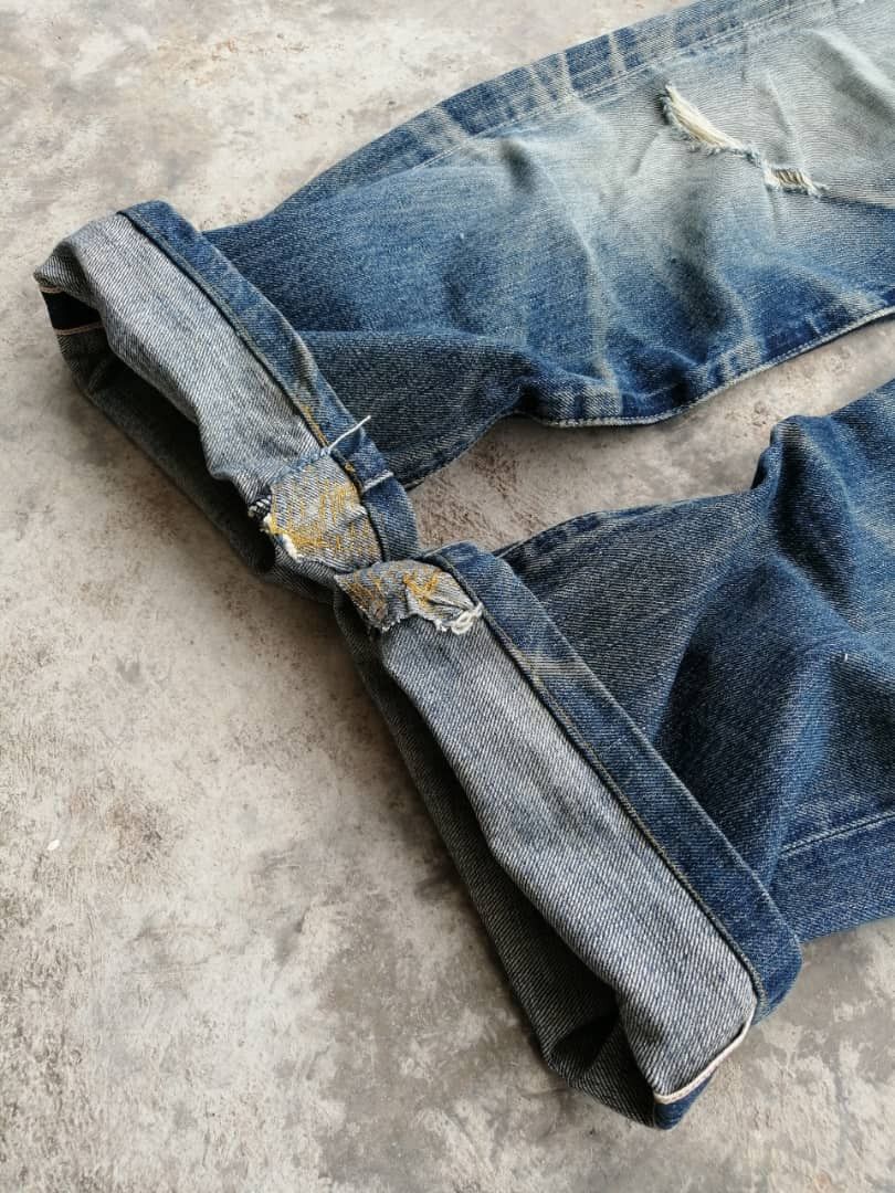 Levi's Vintage Clothing RARE🔥Vintage Distress Rusty Redline Levi's Jeans 503B Size US 29 - 12 Thumbnail