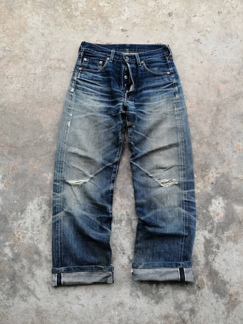 RARE🔥Vintage Distress Rusty Redline Levi's Jeans 503B