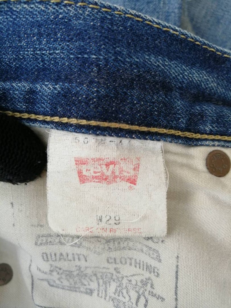 Levi's Vintage Clothing RARE🔥Vintage Distress Rusty Redline Levi's Jeans 503B Size US 29 - 9 Thumbnail
