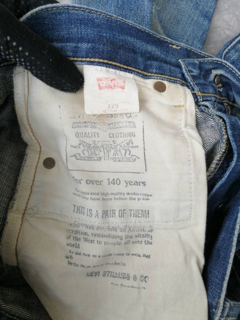 Levi's Vintage Clothing RARE🔥Vintage Distress Rusty Redline Levi's Jeans 503B Size US 29 - 7 Thumbnail