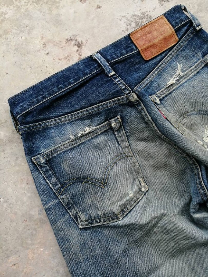 Levi's Vintage Clothing RARE🔥Vintage Distress Rusty Redline Levi's Jeans 503B Size US 29 - 14 Thumbnail