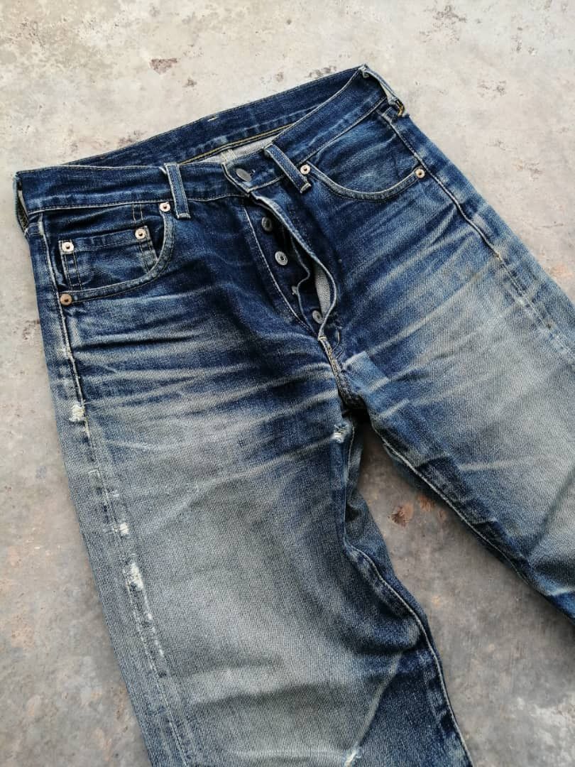 Levi's Vintage Clothing RARE🔥Vintage Distress Rusty Redline Levi's Jeans 503B Size US 29 - 5 Thumbnail