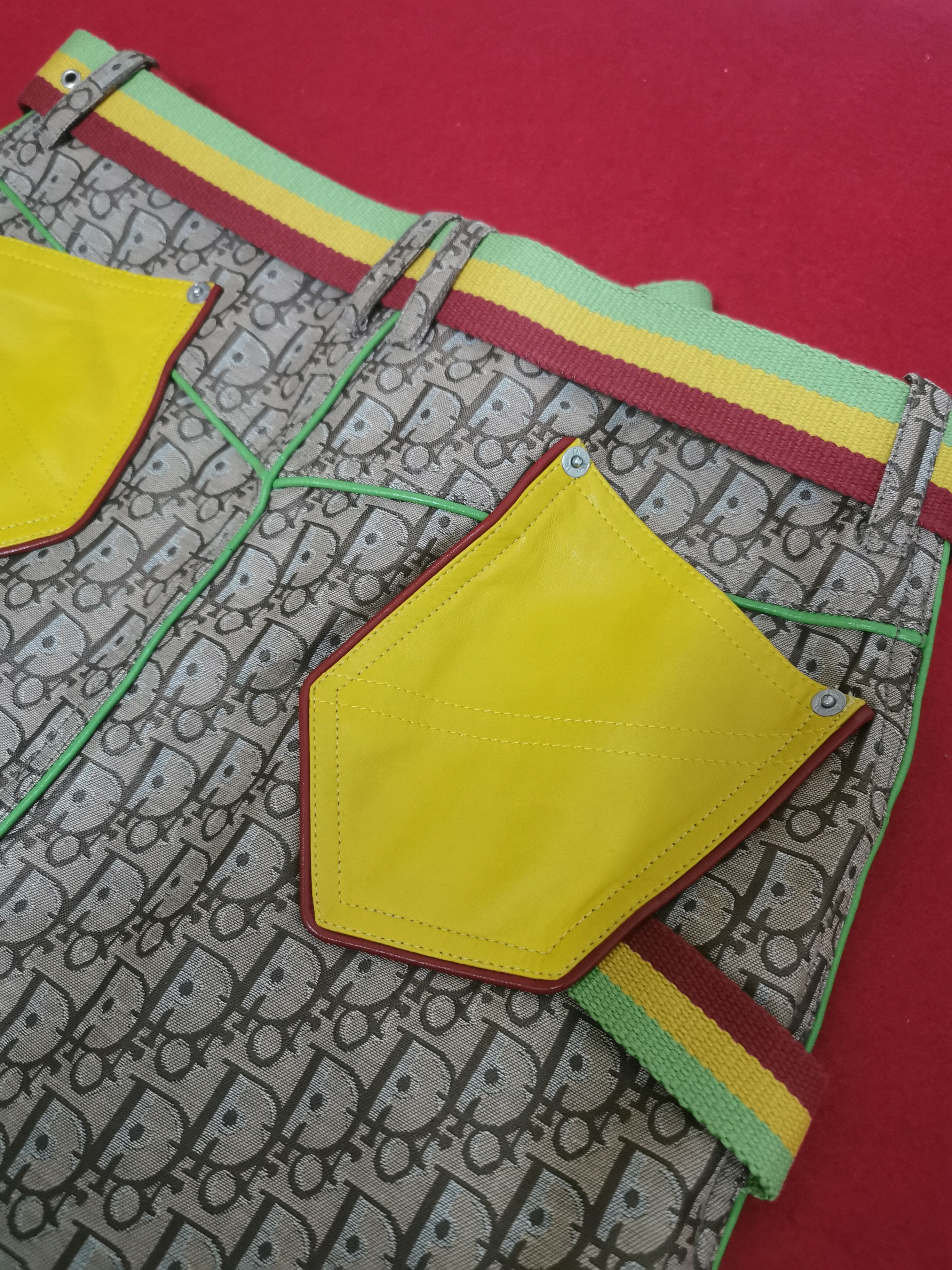 Dior × John Galliano Dior John Galliano Rasta straight-cut skirt Size 26" / US 2 / IT 38 - 5 Thumbnail