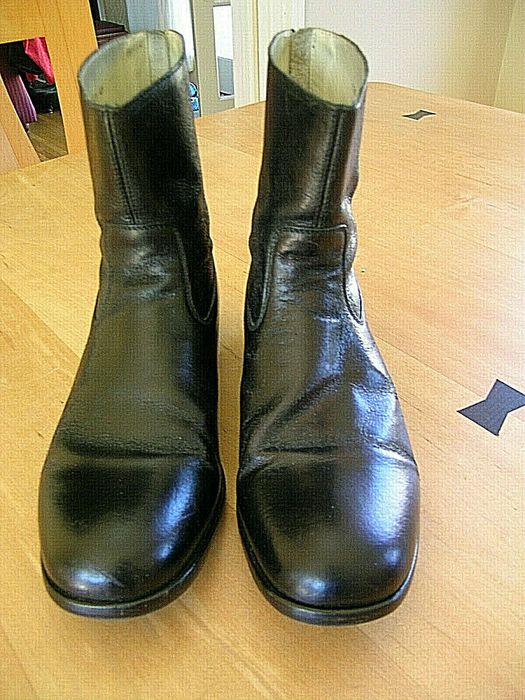 Carpe Diem Jun Hashimoto x Carpe Diem Black Back Zip leather boots ...