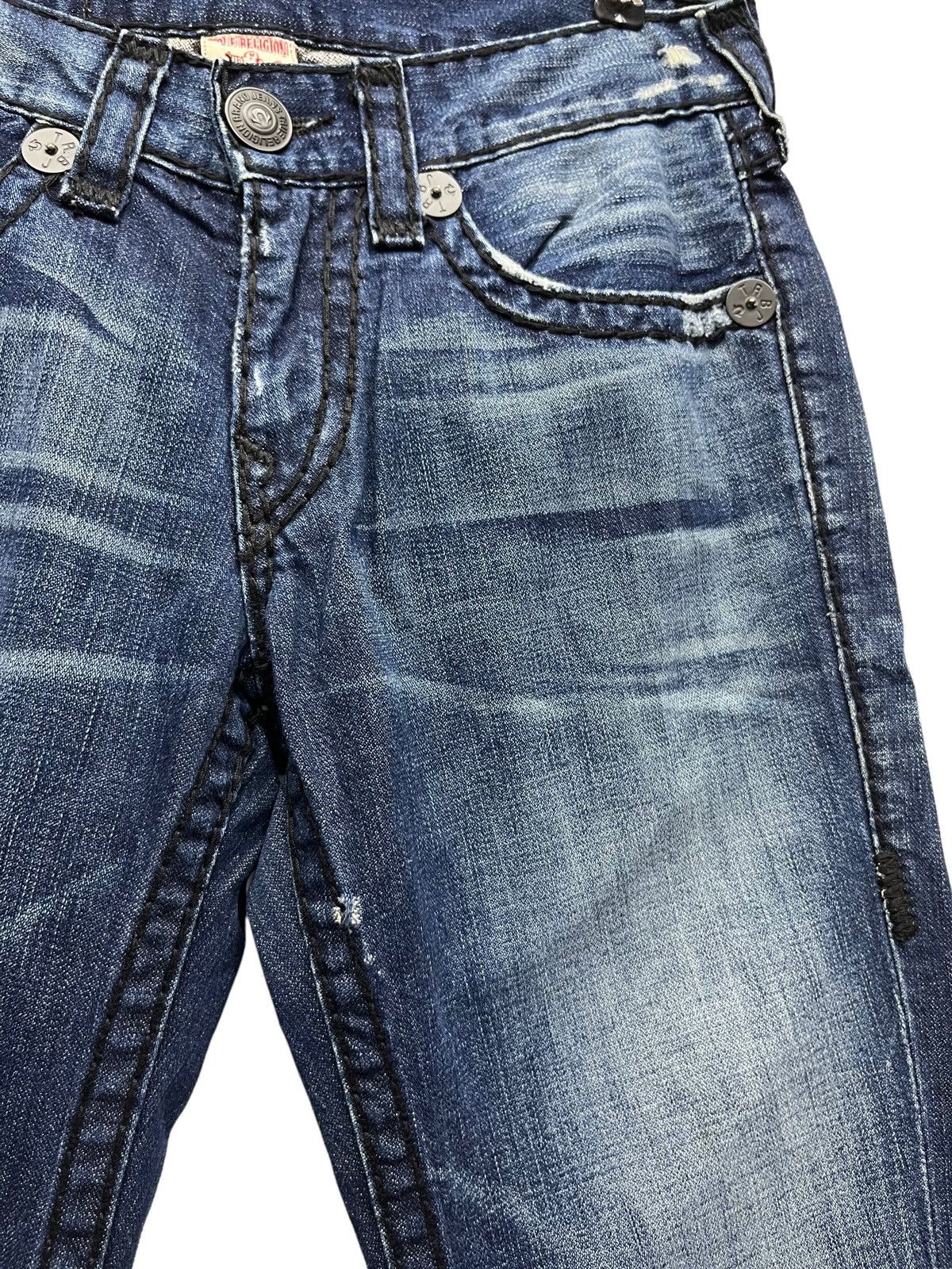True Religion FYE💥INDIG0 BLUE 🔥VTG TRUE RELIGION JOEY SUPER T FLARED💥 Size US 30 / EU 46 - 7 Thumbnail