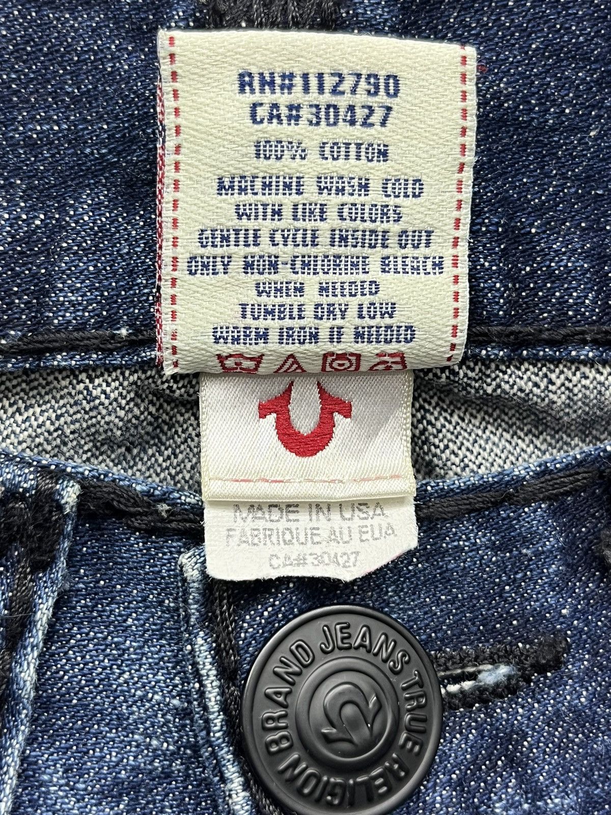 True Religion FYE💥INDIG0 BLUE 🔥VTG TRUE RELIGION JOEY SUPER T FLARED💥 Size US 30 / EU 46 - 13 Thumbnail