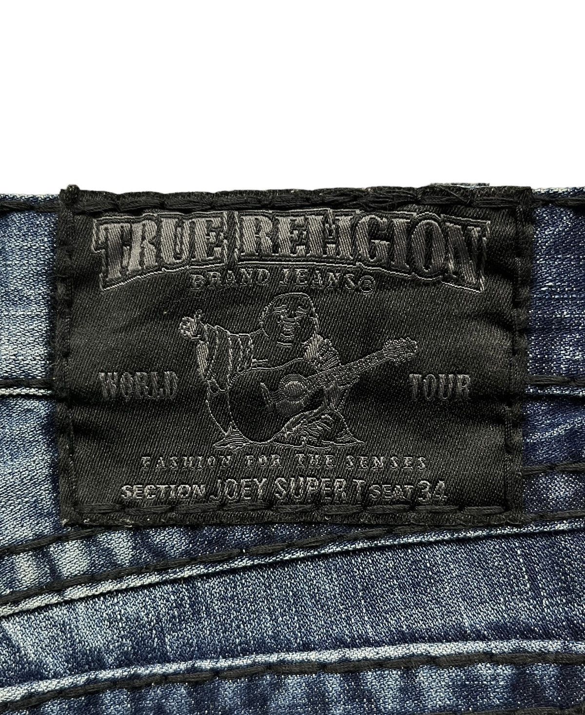 True Religion FYE💥INDIG0 BLUE 🔥VTG TRUE RELIGION JOEY SUPER T FLARED💥 Size US 30 / EU 46 - 15 Thumbnail