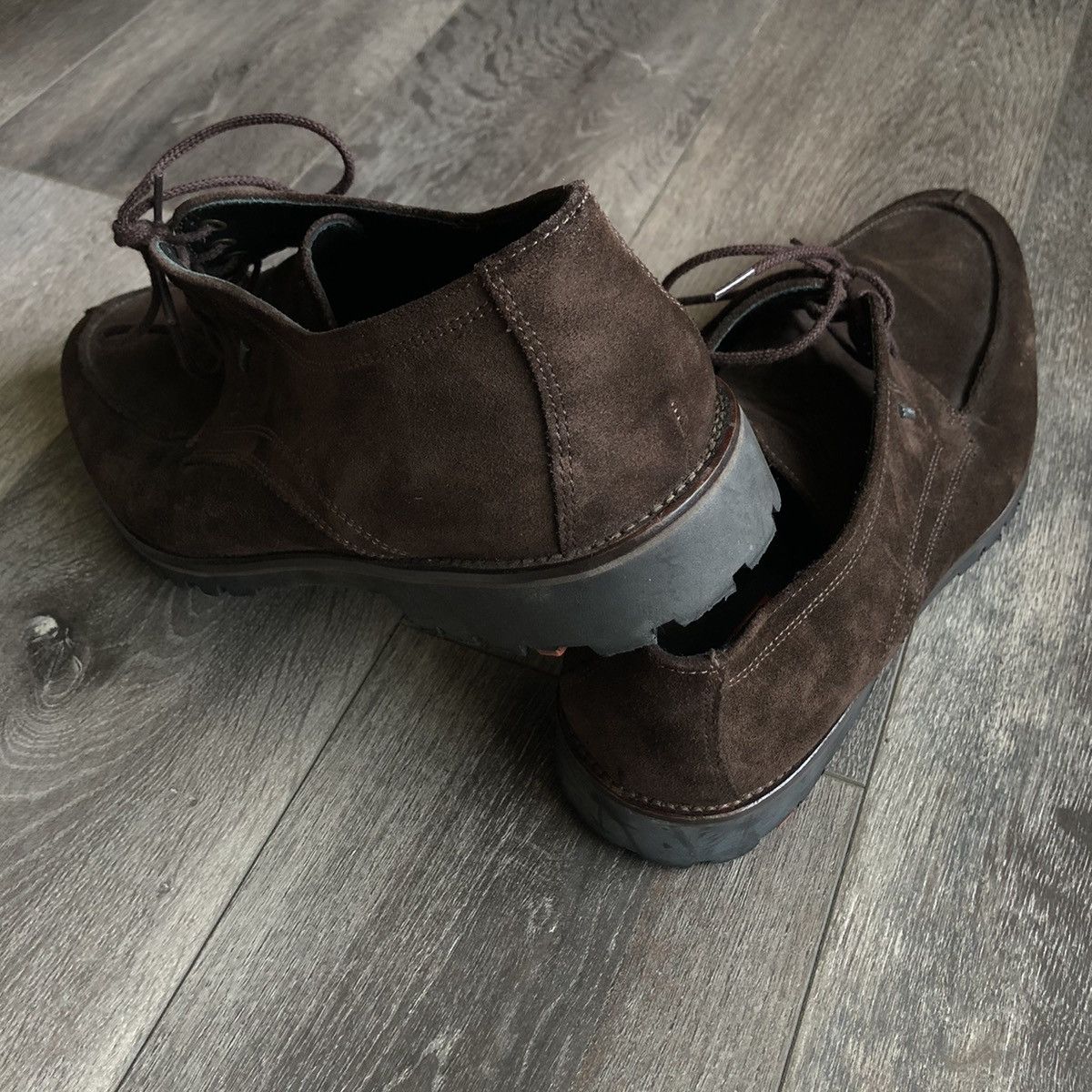 LLOYD Vintage Valdez by Lloyd Gore Tex Split Toe Brown Shoes Size US 10.5 / EU 43-44 - 12 Thumbnail