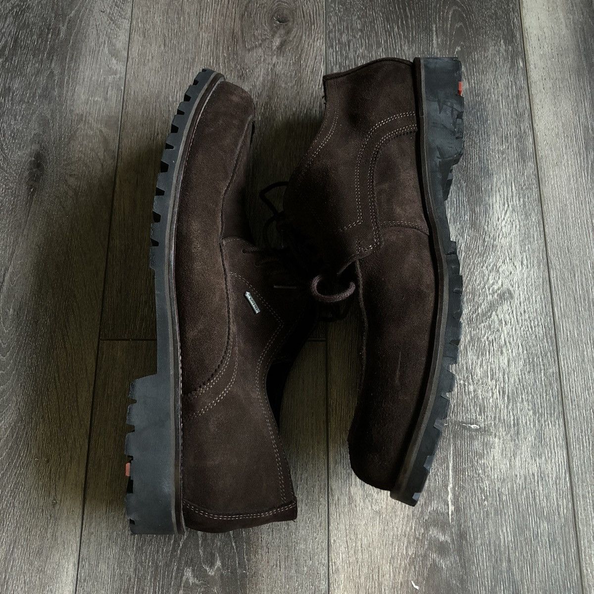 LLOYD Vintage Valdez by Lloyd Gore Tex Split Toe Brown Shoes Size US 10.5 / EU 43-44 - 3 Thumbnail