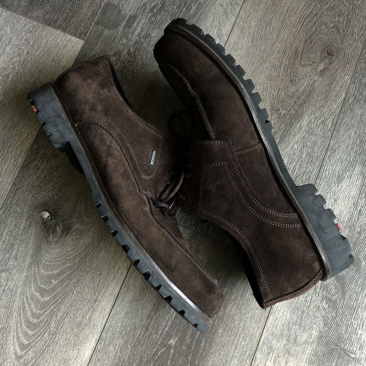 Pre-owned Goretex Vintage Valdez By Lloyd Gore Tex Split Toe Brown Shoes
