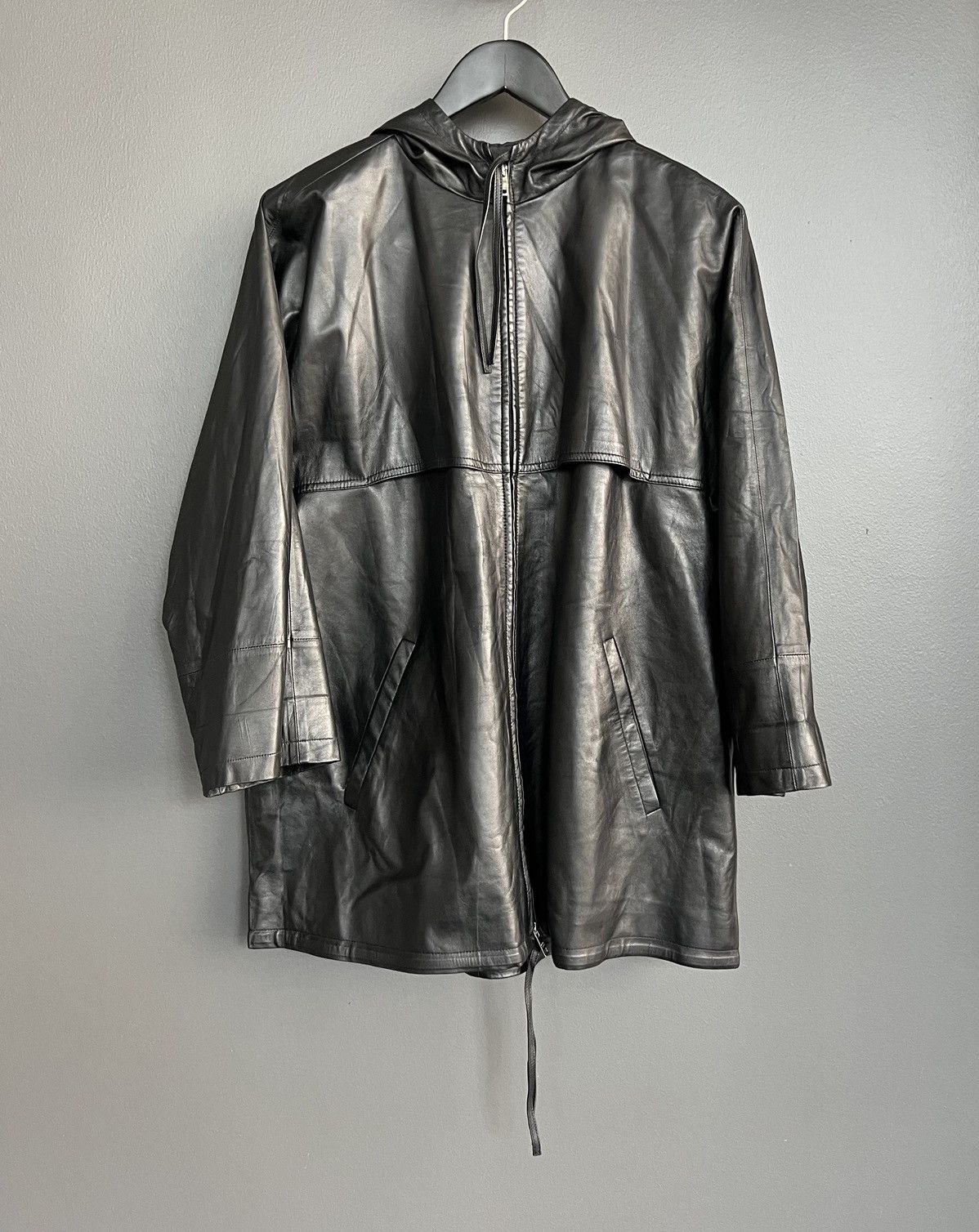 image of Prada Leather Jacket in Black, Men's (Size Medium)