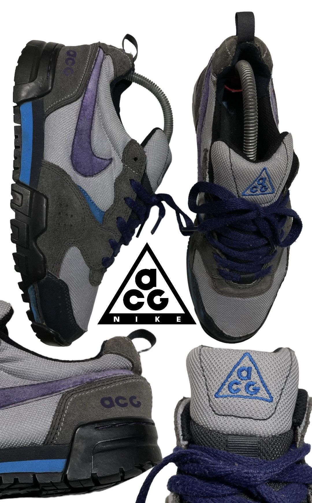 Vintage Vintage Nike Acg Pyroclast trail hiking outdoor y2k black Size US 7 / EU 40 - 1 Thumbnail