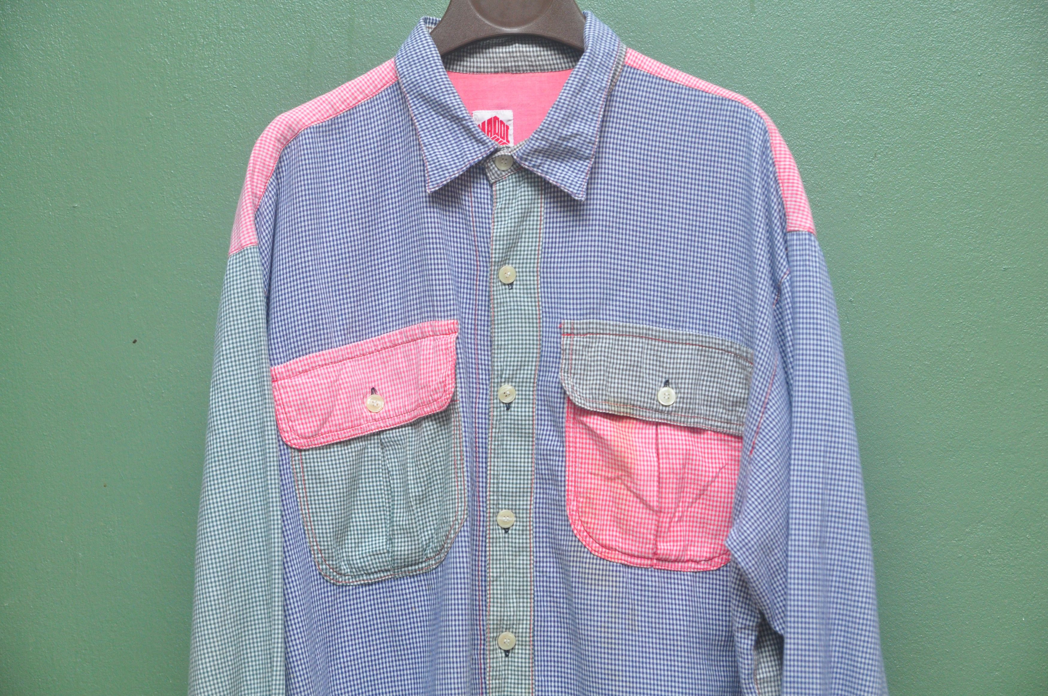 Japanese Brand × Vintage Vinatge Maddi Multicolour Made In Japan Shirt Fashion Style Size US XL / EU 56 / 4 - 3 Thumbnail