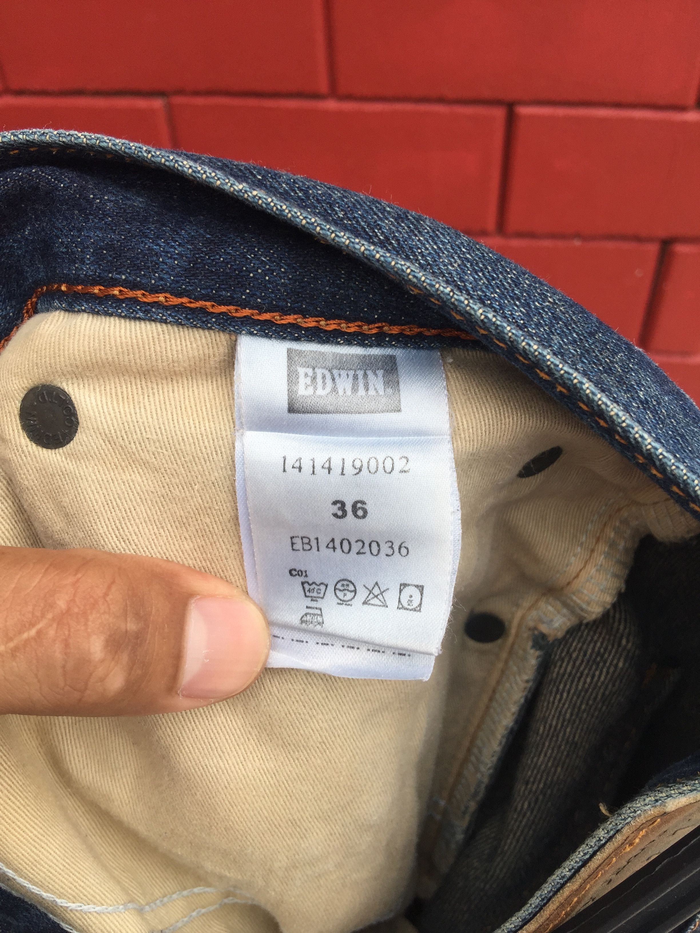 Japanese Brand × Vintage Vintage Edwin Distressed Travis Scott Fashion Style Denim Size US 37 - 12 Thumbnail