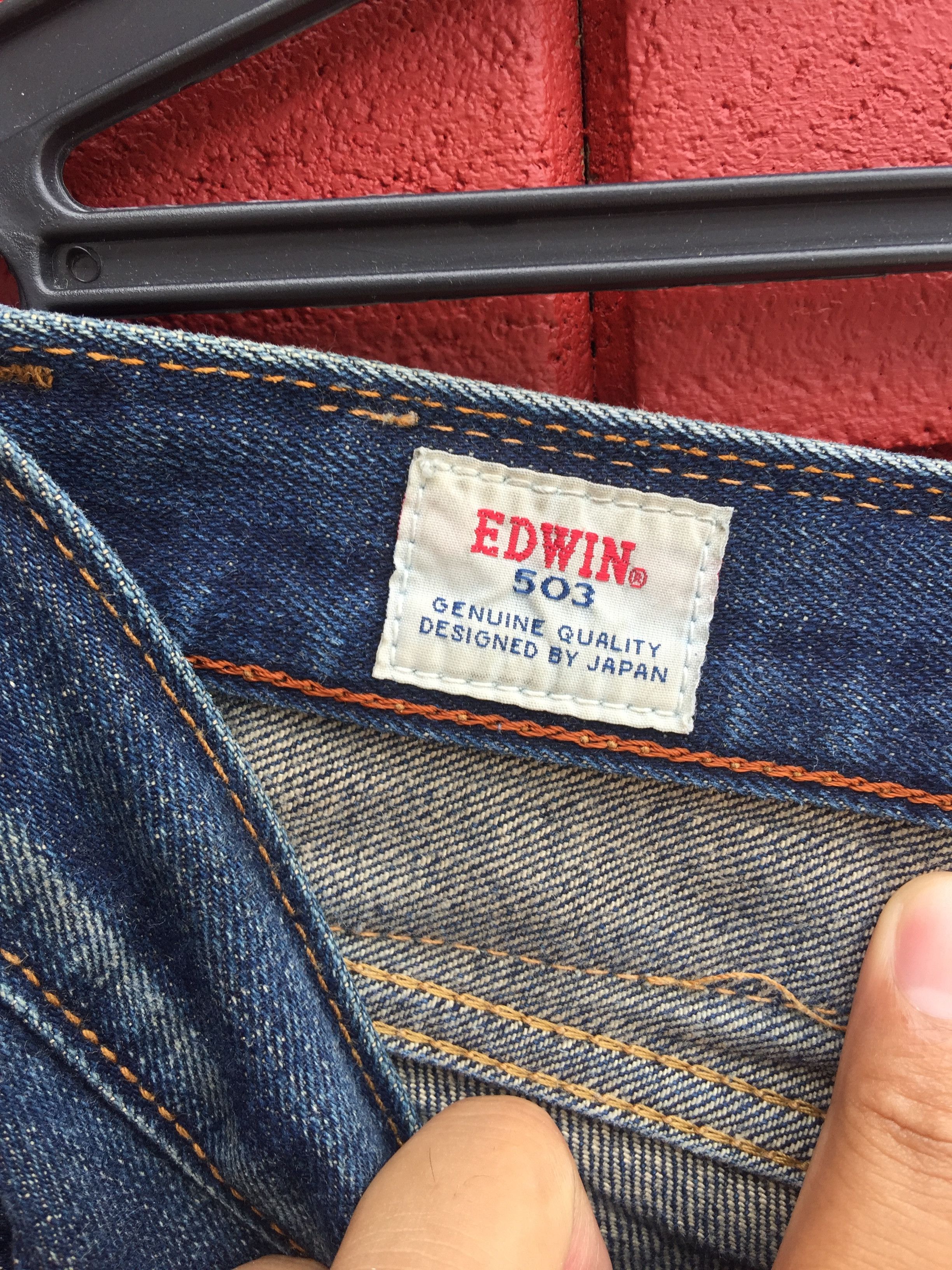 Japanese Brand × Vintage Vintage Edwin Distressed Travis Scott Fashion Style Denim Size US 37 - 10 Thumbnail