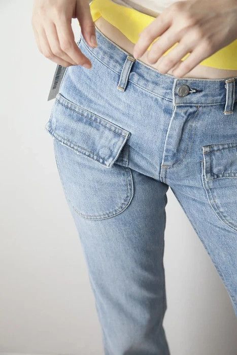 Helmut Lang Vintage cockring denim jeans Size 27" / US 4 / IT 40 - 2 Thumbnail